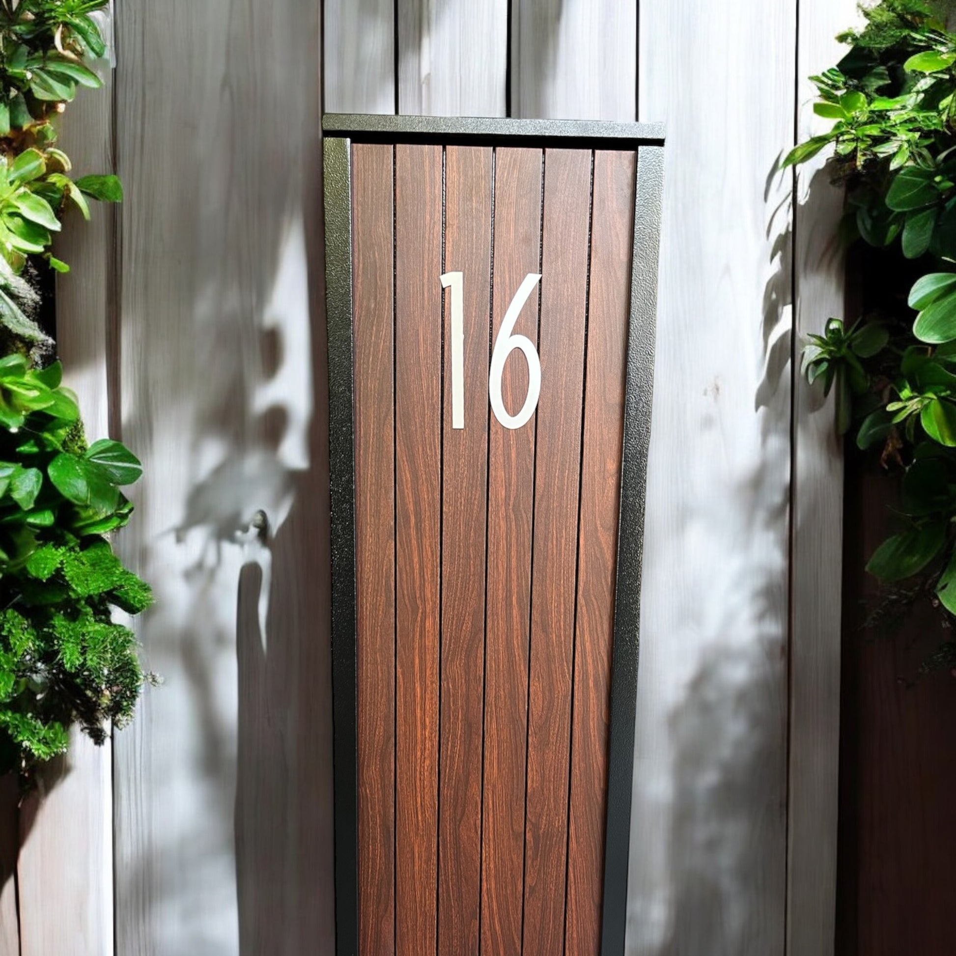 A modern free-standing mail and parcel drop box