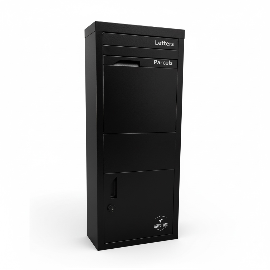 Black Genesis Parcel Mailbox