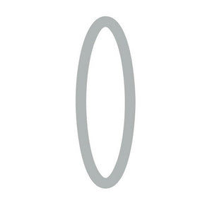 160mm Slimline Numbers in Silver & Black