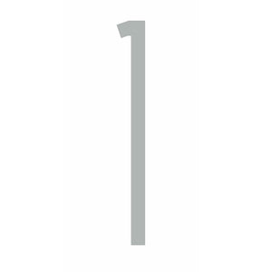 80mm Slimline Numbers in Silver (suitable for Ormiston Box)