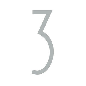 80mm Slimline Numbers in Silver (suitable for Ormiston Box)