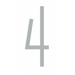 160mm Slimline Numbers in Silver & Black