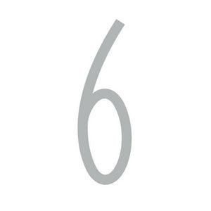 80mm Slimline Numbers in Silver (suitable for Ormiston Box)