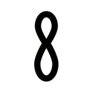 160mm Slimline Numbers in Silver & Black