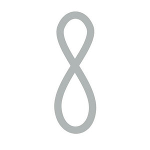 160mm Slimline Numbers in Silver & Black