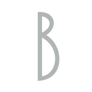 160mm Slimline Numbers in Silver & Black