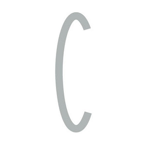 160mm Slimline Numbers in Silver & Black