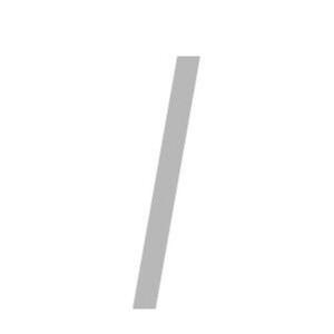 80mm Slimline Numbers in Silver (suitable for Ormiston Box)