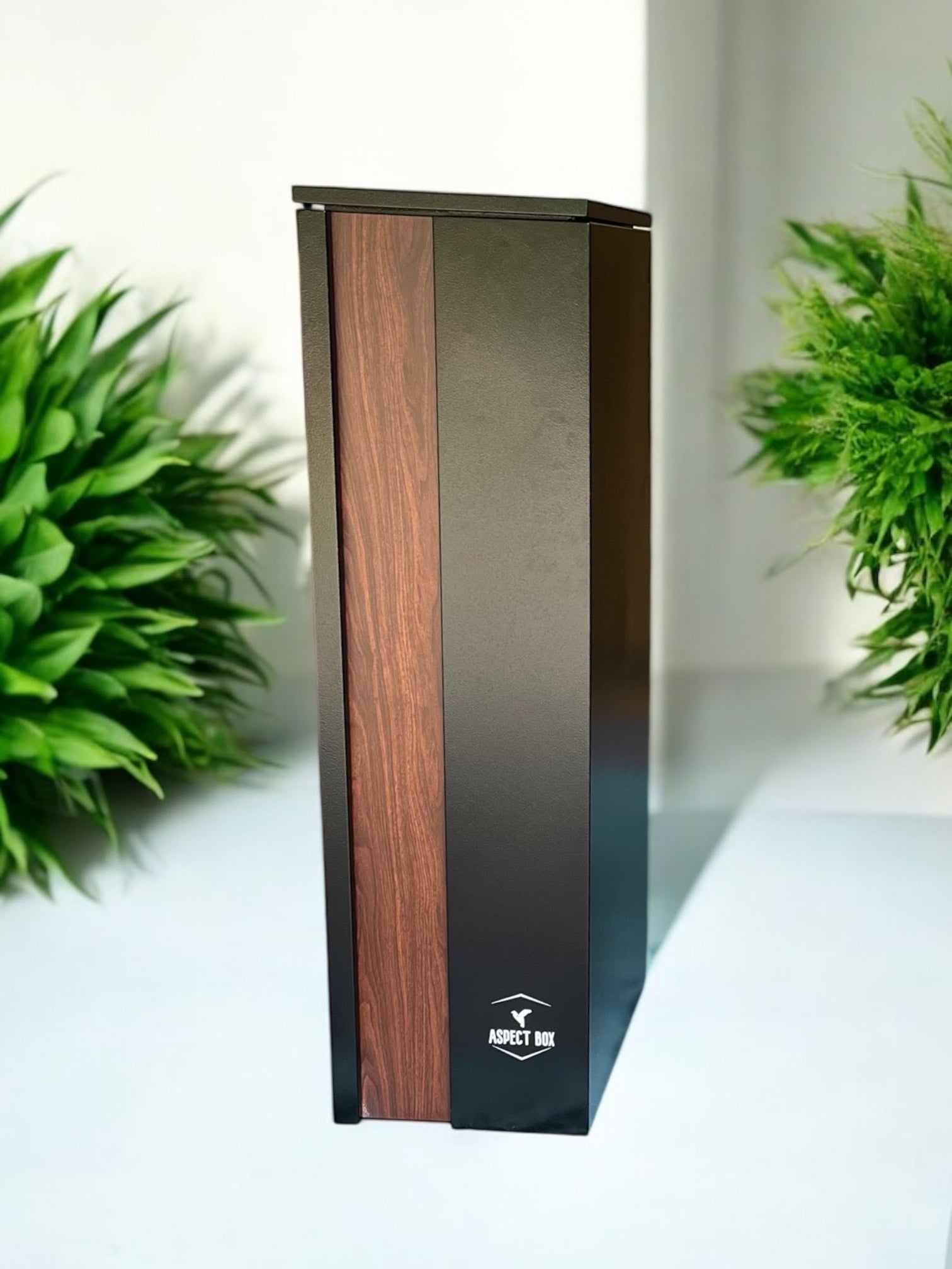 Load video: Video demonstrating how the Aspect Box parcel drop function works, showing a parcel being inserted and securely stored